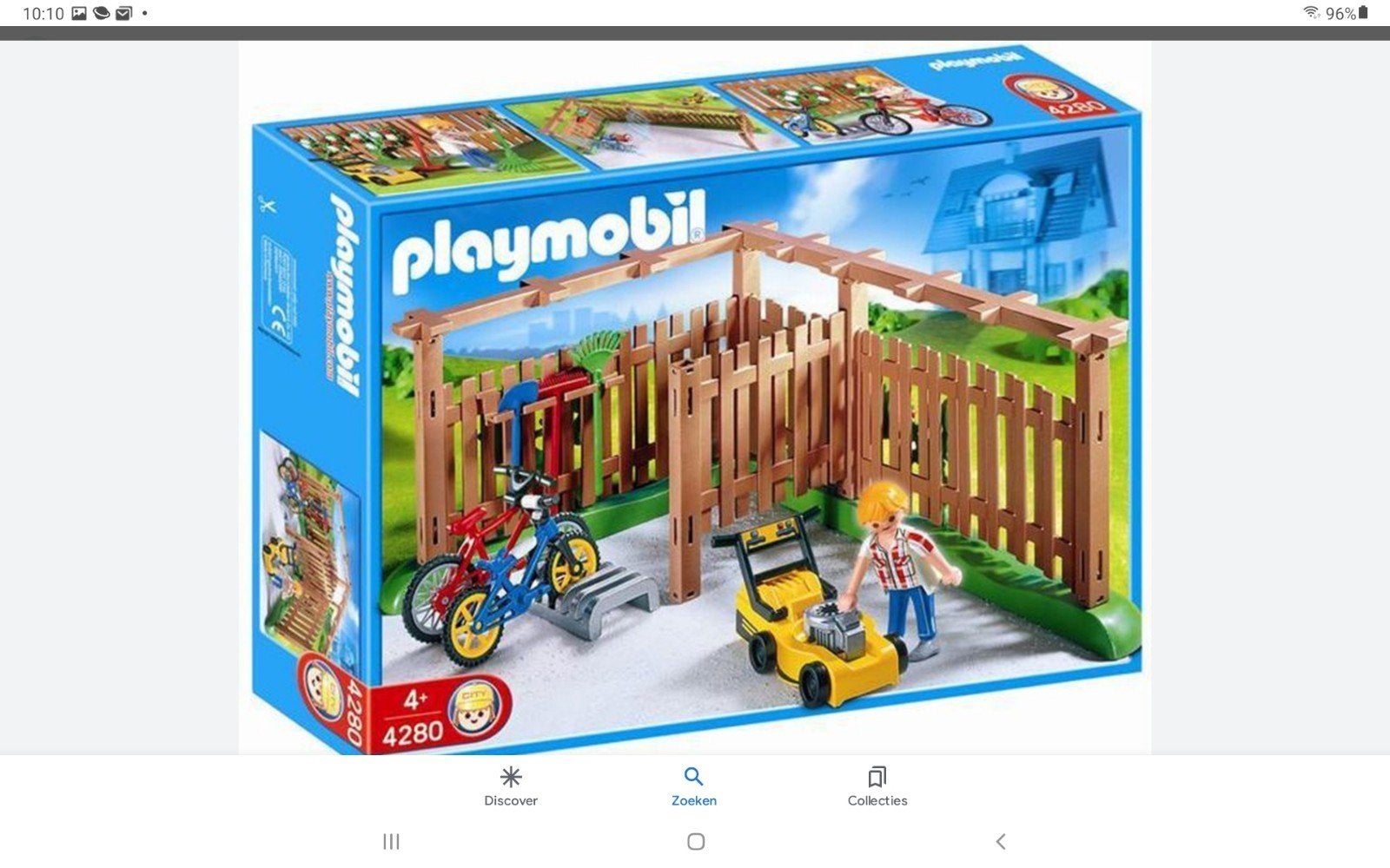 Playmobil 4280 Tuin met fietsen en tuinman, Ophalen of Verzenden, Zo goed als nieuw, Complete set