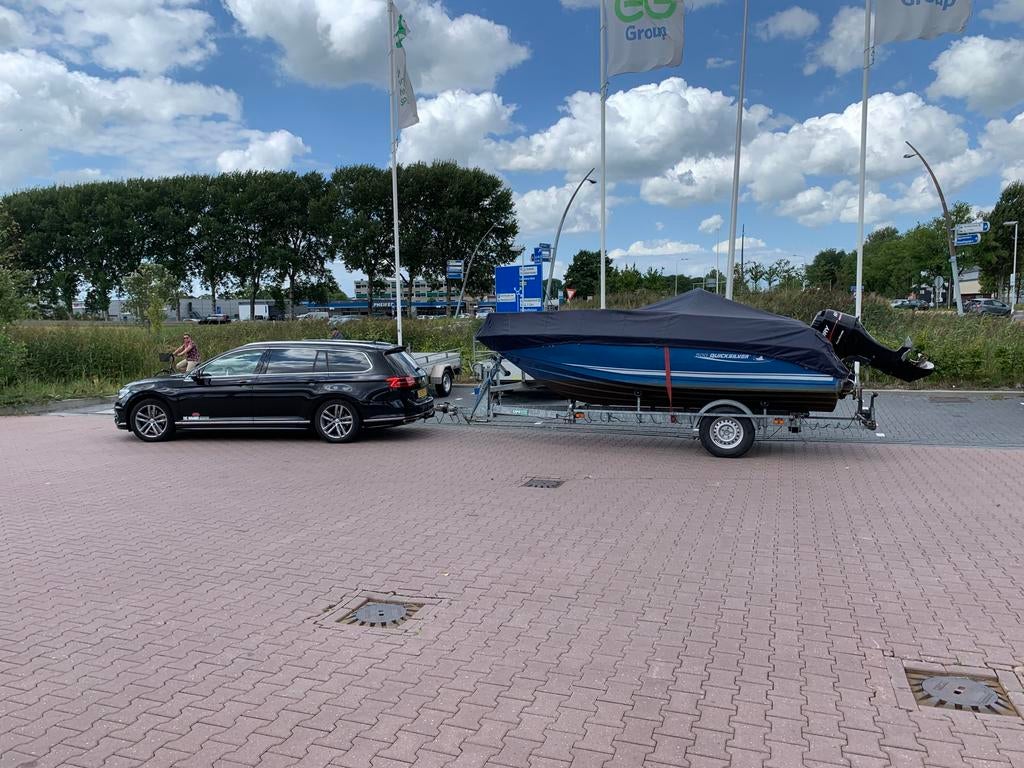Quicksilver 500 Commander met trailer, Watersport en Boten, Boottrailers, Gebruikt, Overige typen, Minder dan 6 meter, Ophalen