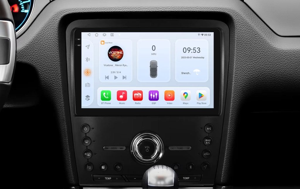 Ford Mustang 2010–2014 CarPlay scherm incl. montage, Auto diversen, Autoradio's, Nieuw, Ophalen of Verzenden