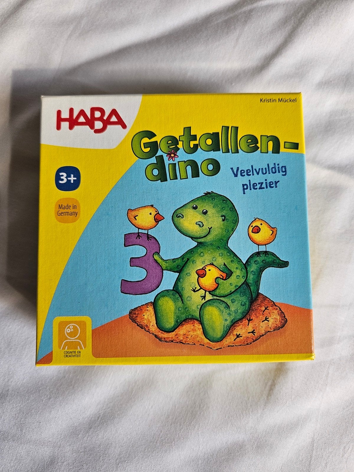 HABA Getallen-dino: Leerzaam telspel voor kinderen, Een of twee spelers, Ophalen of Verzenden, Gebruikt, HABA