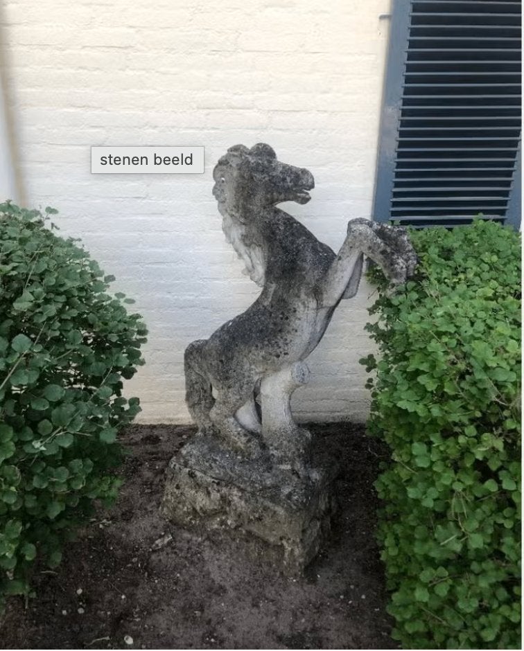 stenen beeld, Ophalen of Verzenden, Zoogdier, 1 meter - 2 meter, Overige materialen