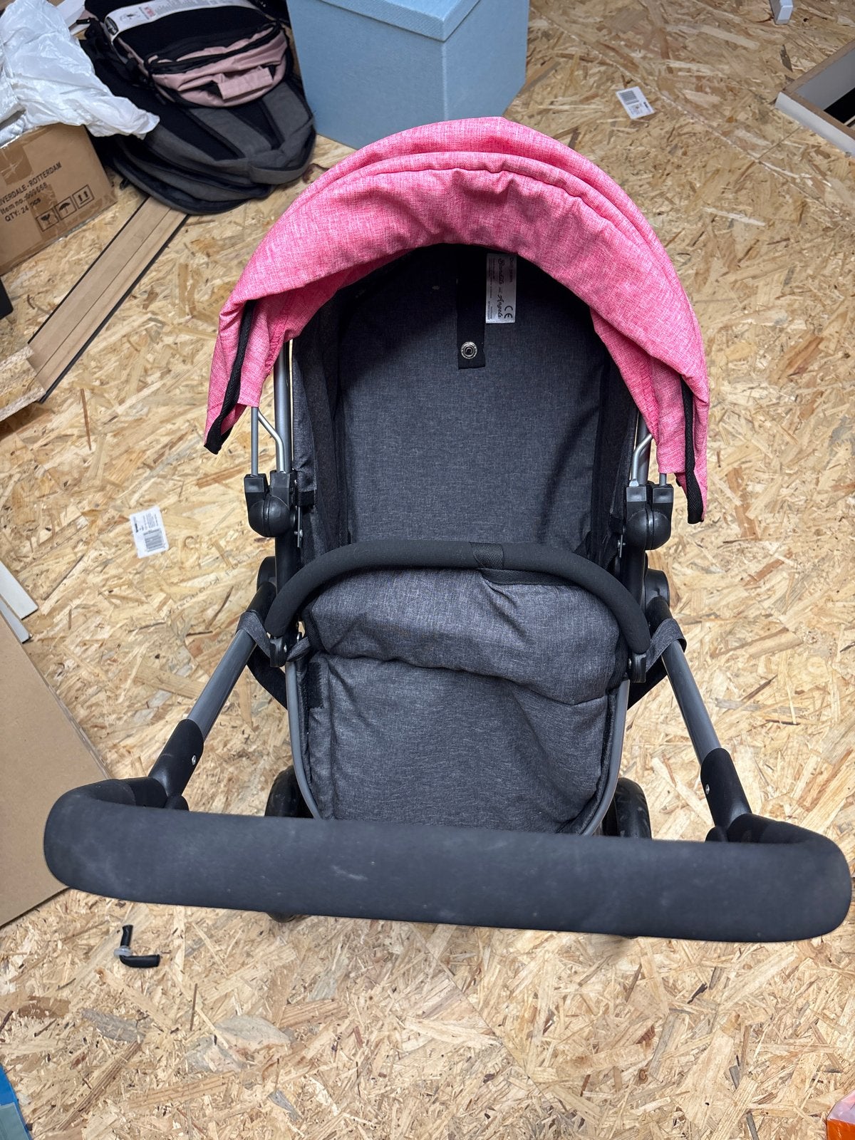 Banditto and Angels poppenwagen roze/grijs, Ophalen, Gebruikt, Kinderwagen, Overige merken