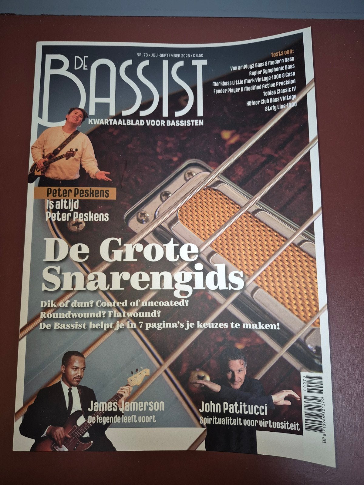 De Bassist Kwartaalblad Nr. 73 - Juli-September 2025, Ophalen of Verzenden, Gelezen, Muziek, Film of Tv