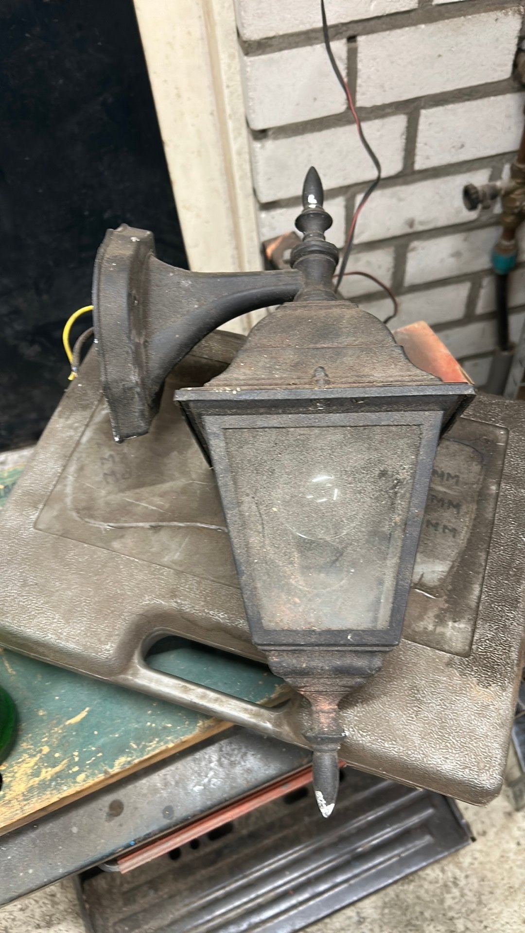 Buitenlamp lamp buiten hanglamp, Tuin en Terras, Buitenverlichting, Ophalen, Wandlamp, 50 tot 250 watt, Netvoeding