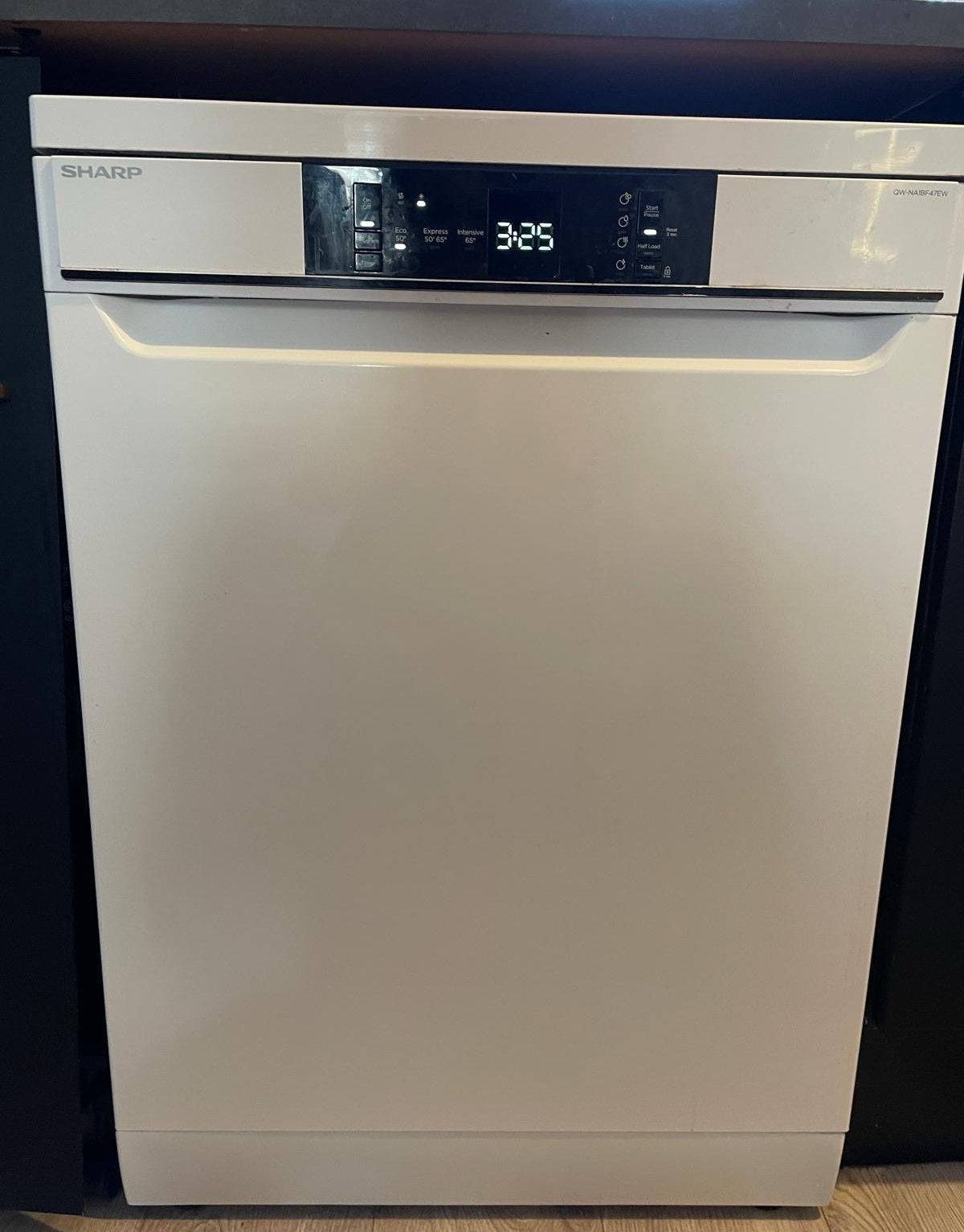 SHARP VAATWASSER QWNA1BF47EWEU - Vrijstaand GOED ALS NIEUW, Witgoed en Apparatuur, Vaatwasmachines, Ophalen, Eco programma, Zo goed als nieuw