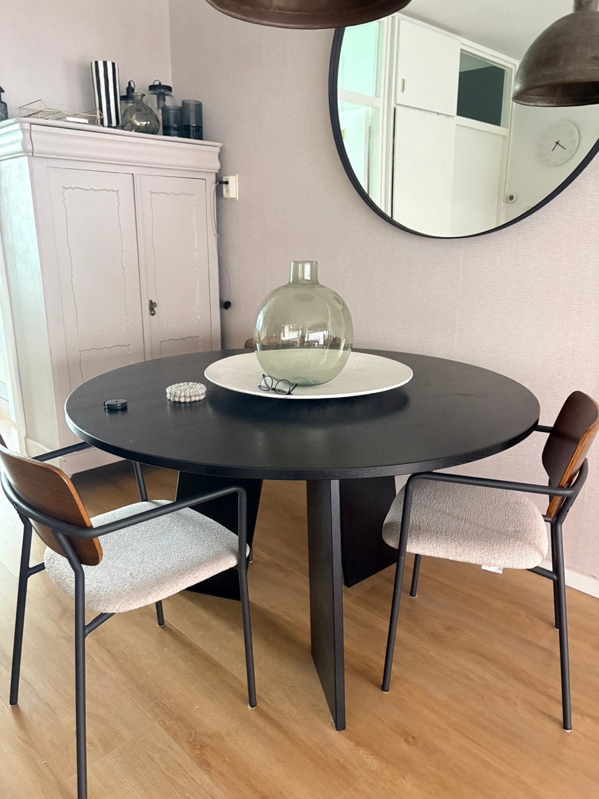 Woood / basiclabel eettafel Rond, Huis en Inrichting, Tafels | Eettafels, Ophalen, Zo goed als nieuw, Rond, 100 tot 150 cm