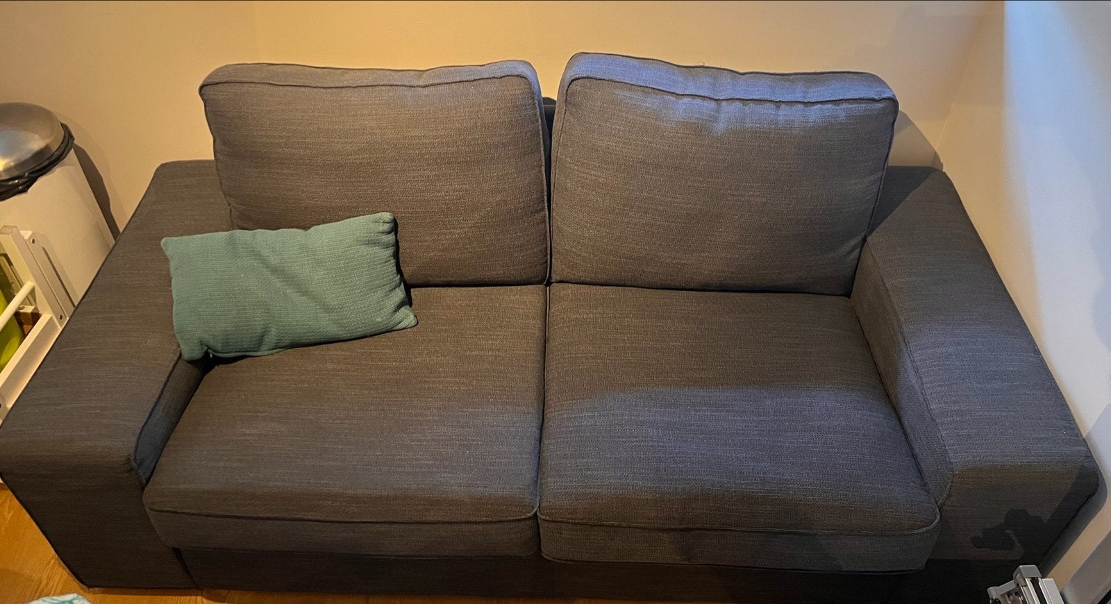 IKEA KIVIK 2-zitsbank Gunnared middengrijs, Huis en Inrichting, Banken | Bankstellen, Ophalen, 150 tot 200 cm, Tweepersoons, 75 tot 100 cm