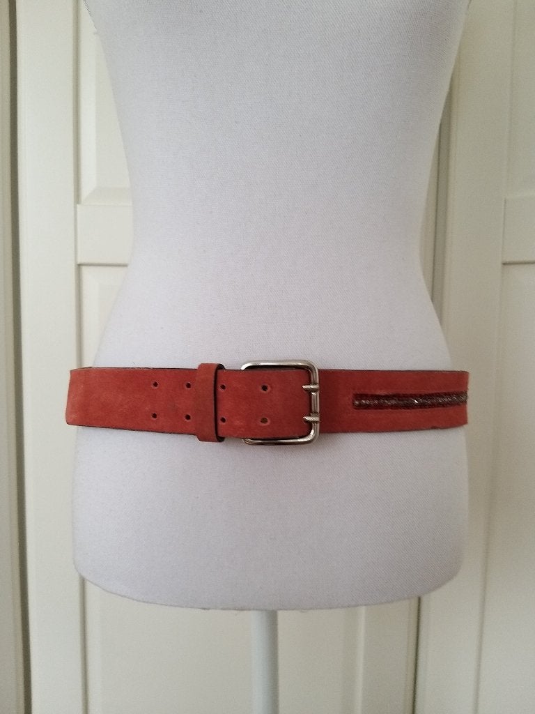 Esprit zgan terra lederen leren strass heup riem heupriem, Kleding | Dames, Riemen en Ceinturen, Overige kleuren, 3 tot 5 cm, Echt leder