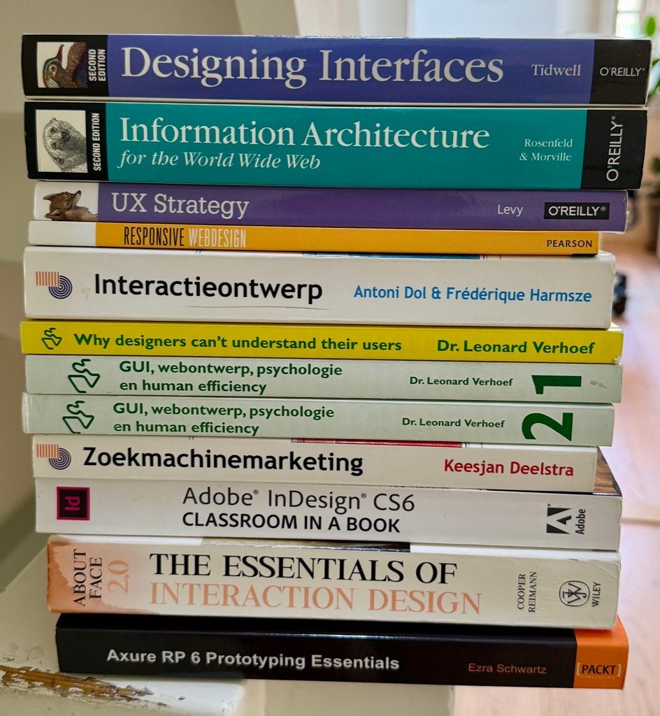 Complete collectie UX / UI / Webdesign boeken – 12 boeken, Ophalen of Verzenden, Zo goed als nieuw, Internet of Webdesign, Diverse auteurs