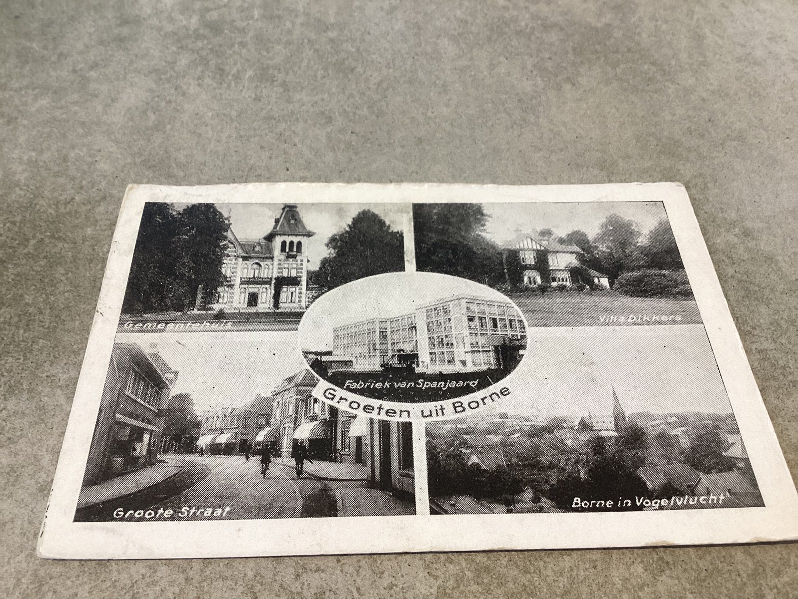 Borne.      Groeten uit 1955, Ophalen of Verzenden, 1940 tot 1960