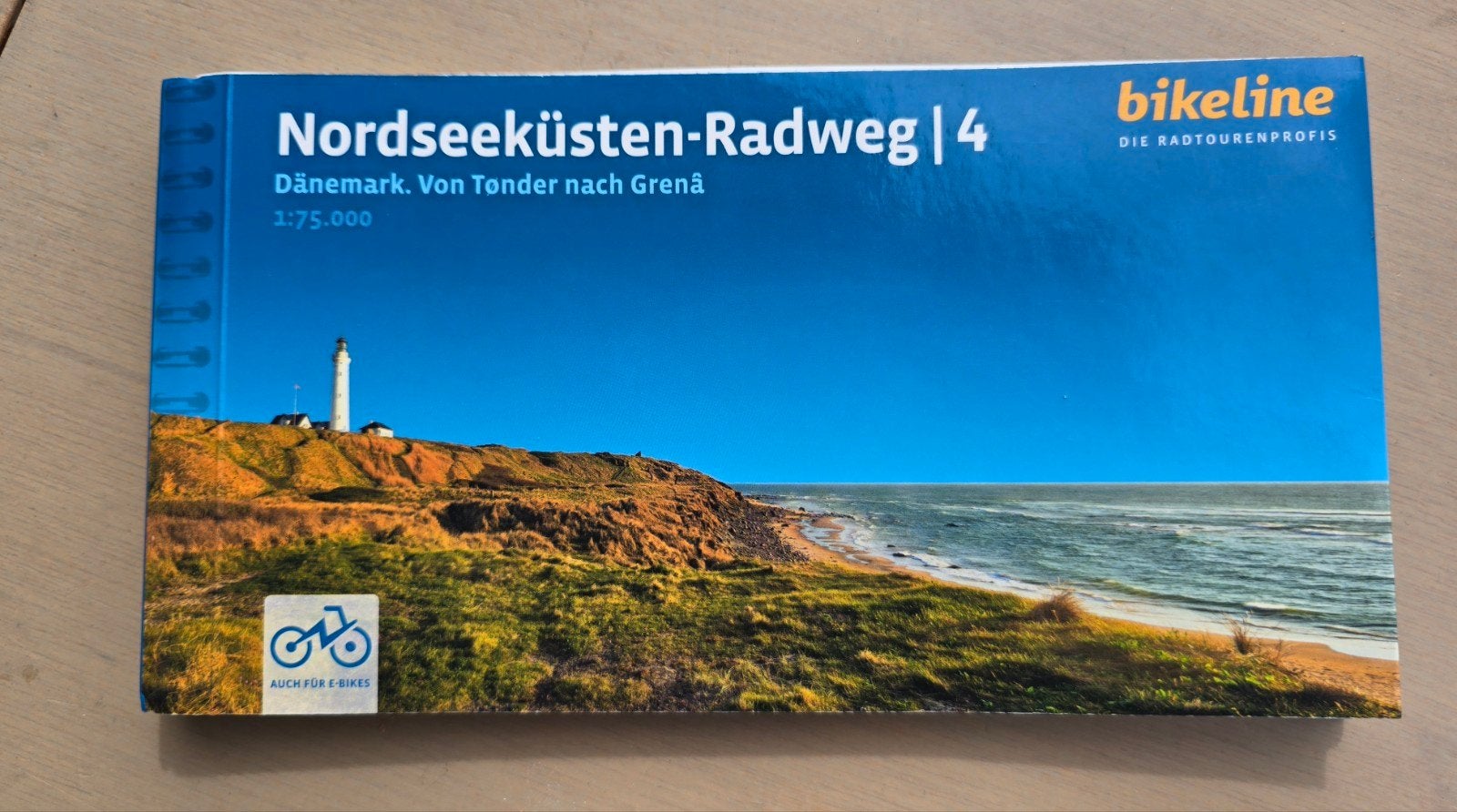 Fietsroute Noordzeekust Denemarken, Fiets- of Wandelgids, Europa, Nieuw, Ophalen
