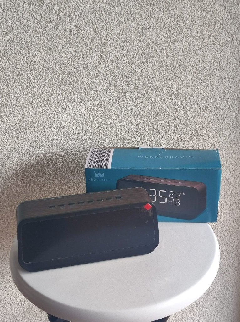 Krontaler Wekkerradio GT-RAC-21, Witgoed en Apparatuur, Wekkers, Zo goed als nieuw, Digitaal, Ophalen