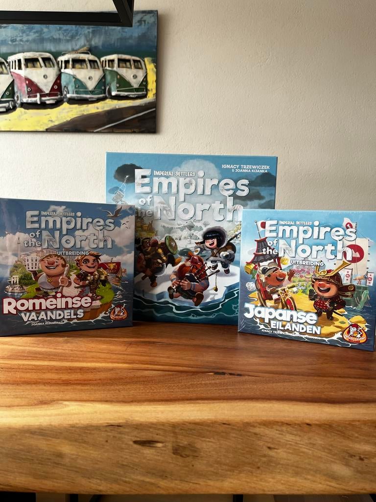 Empires of the North Basisspel + 2 Uitbreidingen (Nieuwstaat, Een of twee spelers, Ophalen of Verzenden, Zo goed als nieuw