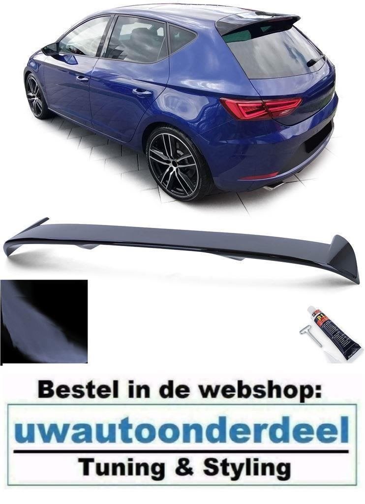 Dakspoiler Extention Dak Spoiler Glans Zwart Voor Seat Leon, Verzenden, Automotive Parts, A.parts@hotmail.nl, Trasmolenlaan 12 3447 GZ Woerden