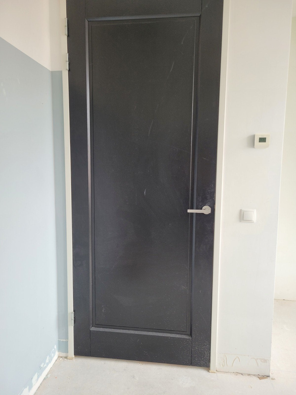 prachtige zwarte deur met kozijn 93x2315, Ophalen, Binnendeur, 215 cm of meer