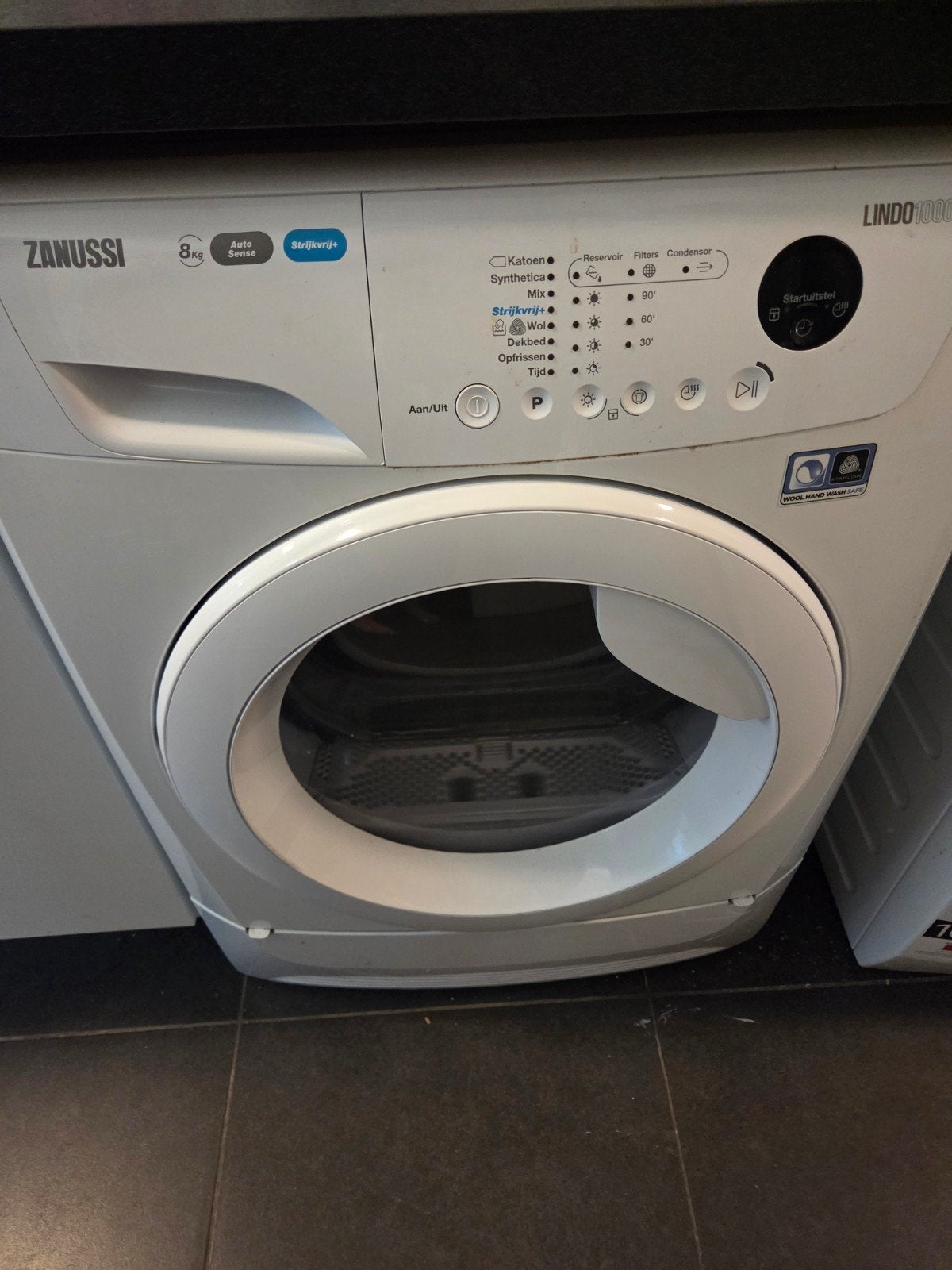 Zanussi Lindo 1000 Wasdroger (2019) - Startknop hapert soms, Witgoed en Apparatuur, Wasmachines, Ophalen, 1200 tot 1600 toeren