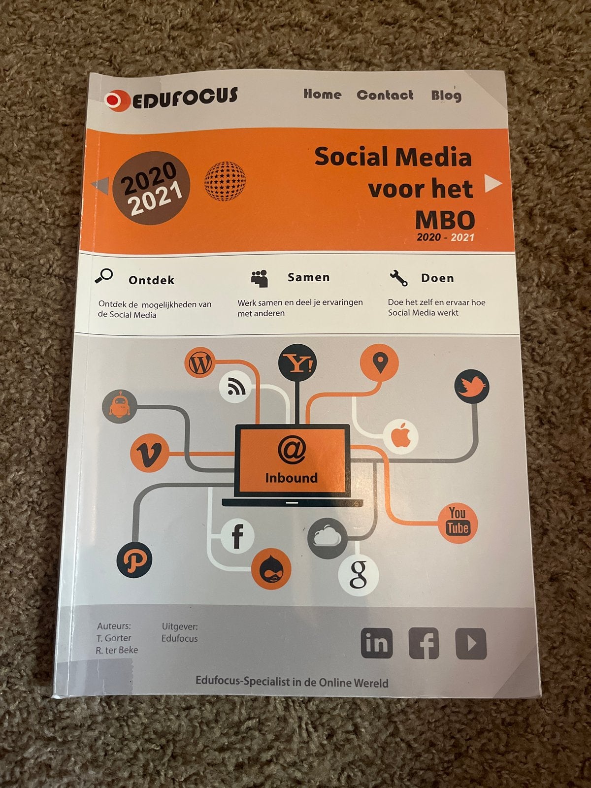 Social Media voor het MBO 2020-2021 - Edufocus, Boeken, Ophalen of Verzenden, Zo goed als nieuw, MBO