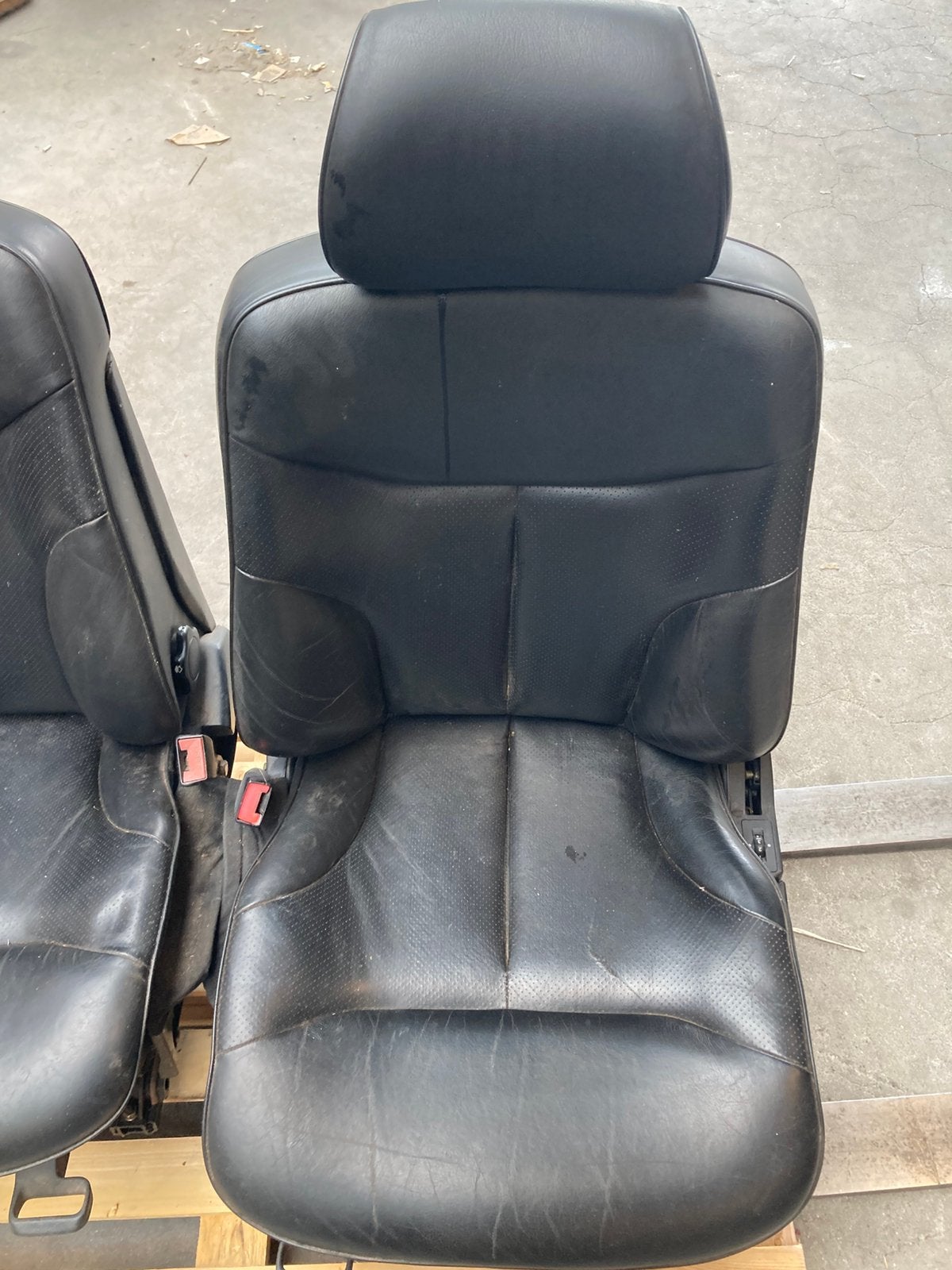 Stoelen en achterbank zwart leer mercedes w140, Auto-onderdelen, Interieur en Bekleding, Ophalen, Gebruikt