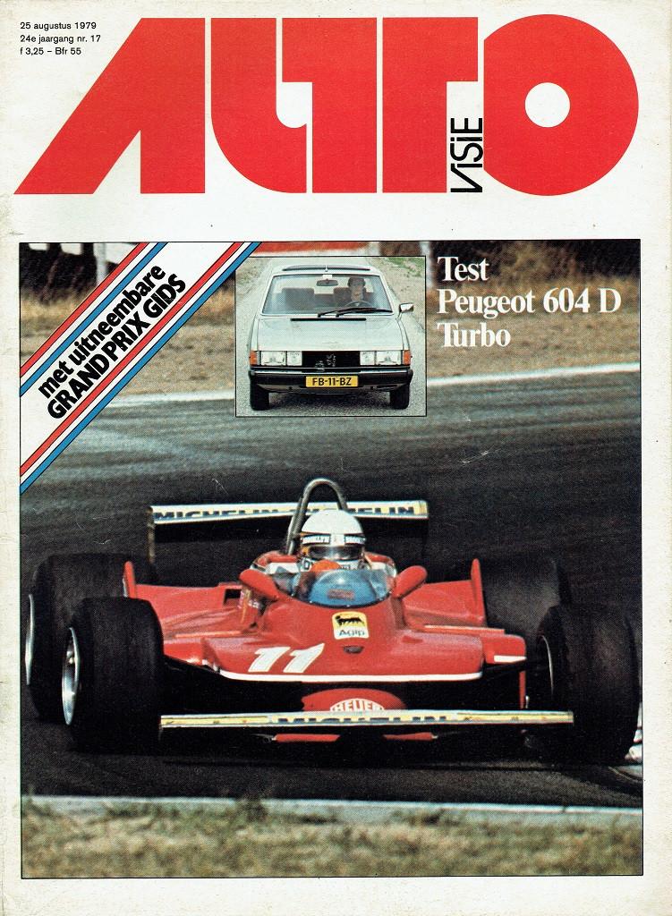 Autovisie 1979 nr. 17 (o.a. Peugeot 604 Diesel Turbo), Verzenden, Gelezen, Algemeen