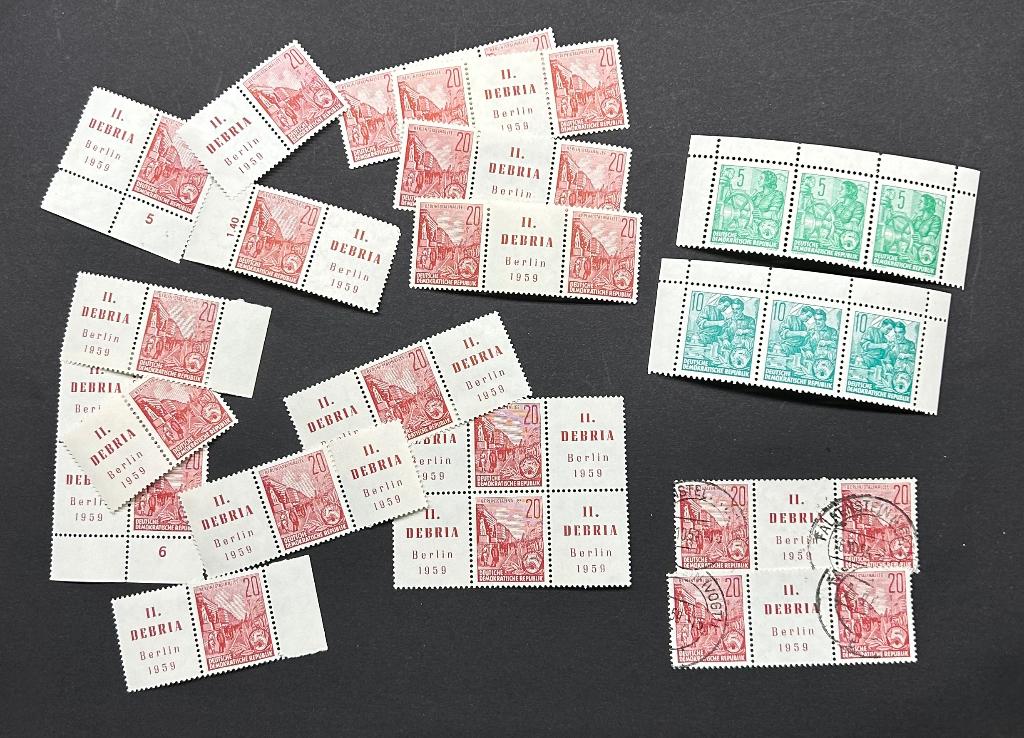 Duitsland, DDR | 1959, Berlin met Debria aanhangsel, PF, Postzegels en Munten, Ophalen of Verzenden, DDR, Postfris