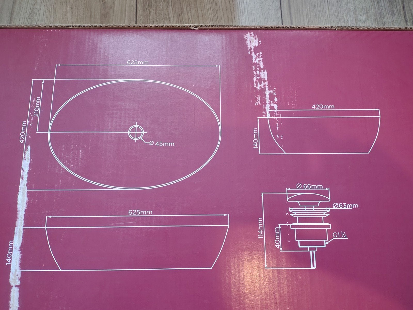 Jungborn Wastafel grijs, Ophalen, Zo goed als nieuw