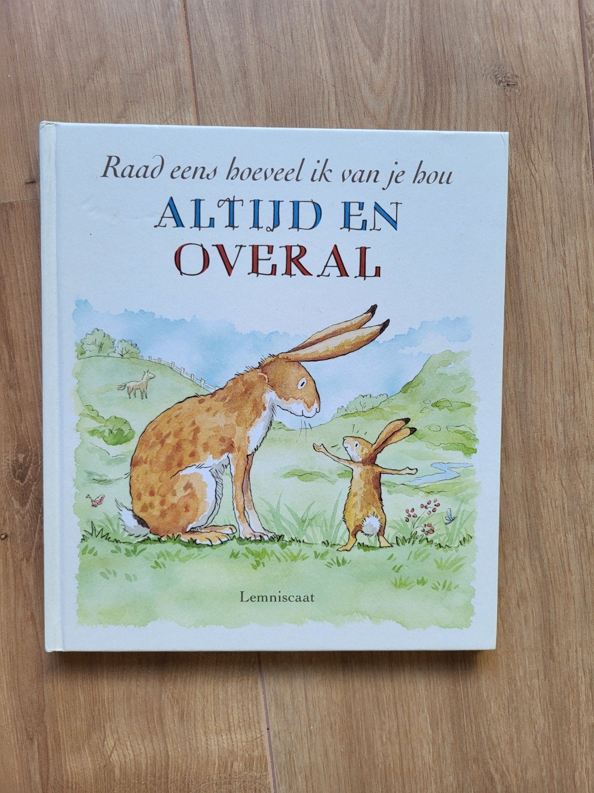 Raad eens hoeveel ik van je hou ALTIJD EN OVERAL, Ophalen of Verzenden, Zo goed als nieuw, Sam McBratney