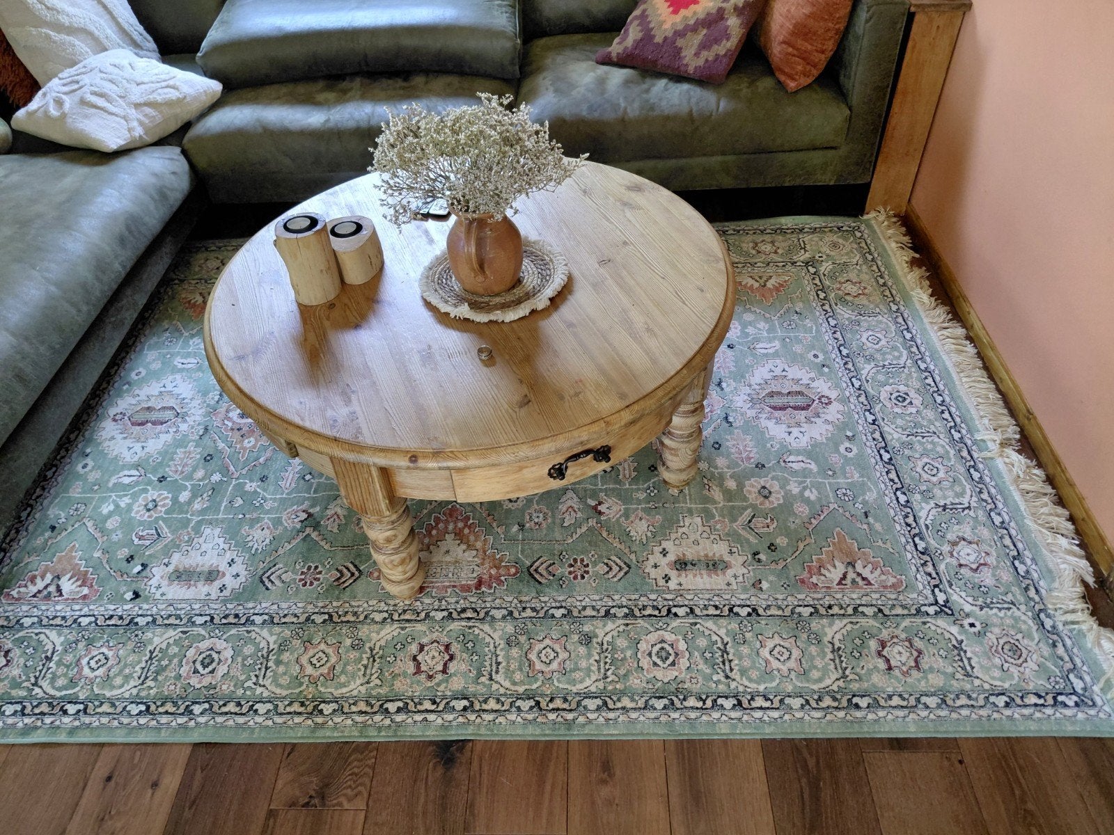 Vloerkleed Marmaris groen 160x230 NIEUW !, Ophalen, Nieuw, Groen, Tapijt