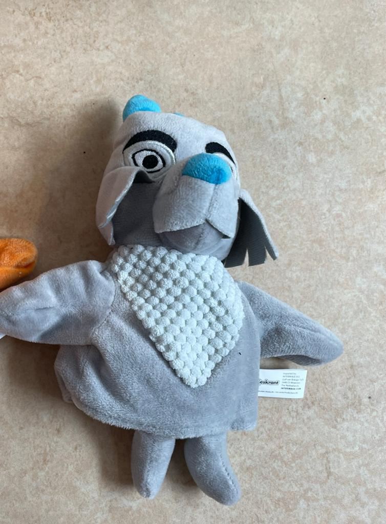 Fabeltjeskrant handpop grijs zgan, Ophalen of Verzenden, Overige typen