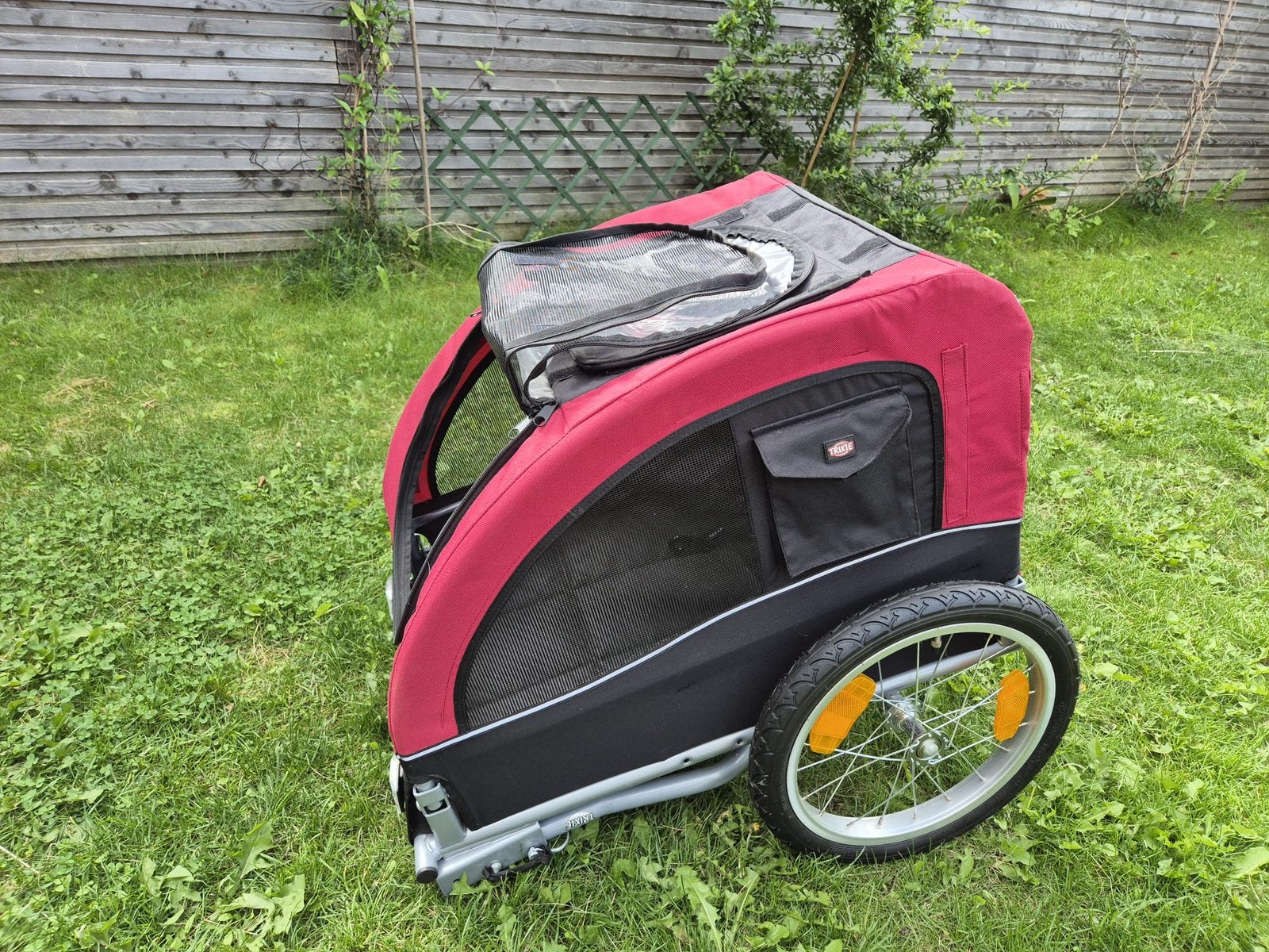 Fietskar voor honden, hondenkar van Trixie, Dieren en Toebehoren, Ophalen of Verzenden, Zo goed als nieuw
