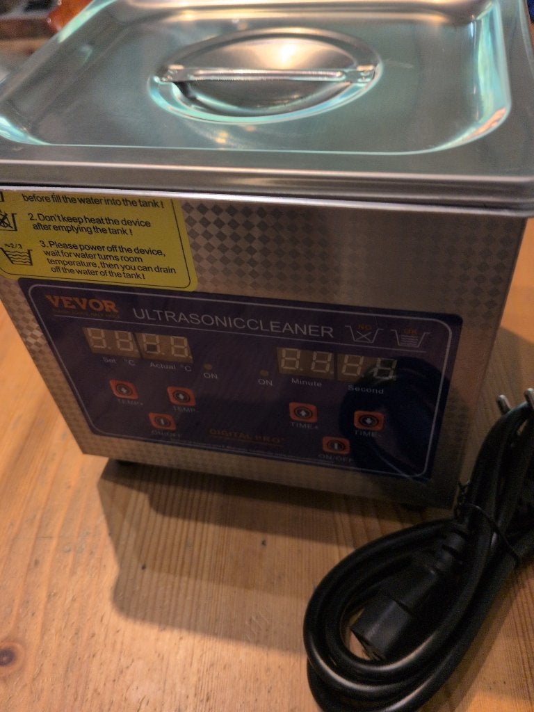 VEVOR ultrasoonreiniger 1,3 L 40 kHz verwarming JPS-08A, Ophalen of Verzenden, Gebruikt