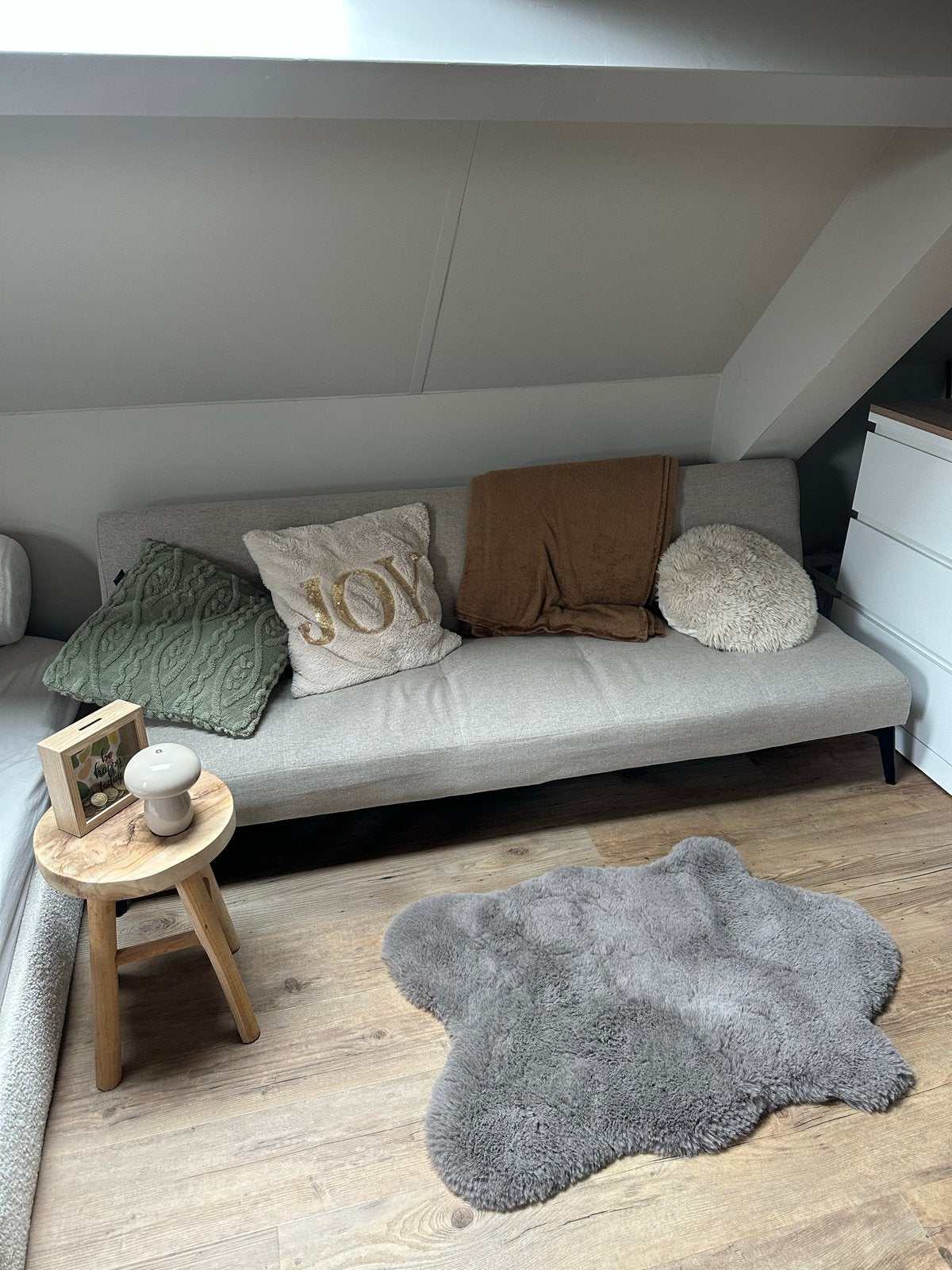 Bankje / sofa - slaapbank - beige - vt-wonen, Gebruikt, Beige, Tweepersoons, Ophalen of Verzenden