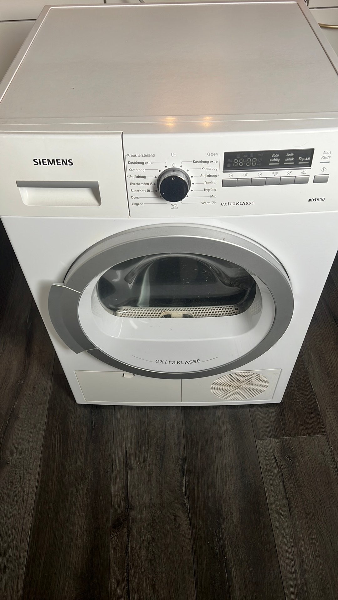 Siemens droger (fout code E90), Ophalen, 6 tot 8 kg, Zo goed als nieuw, 85 tot 90 cm