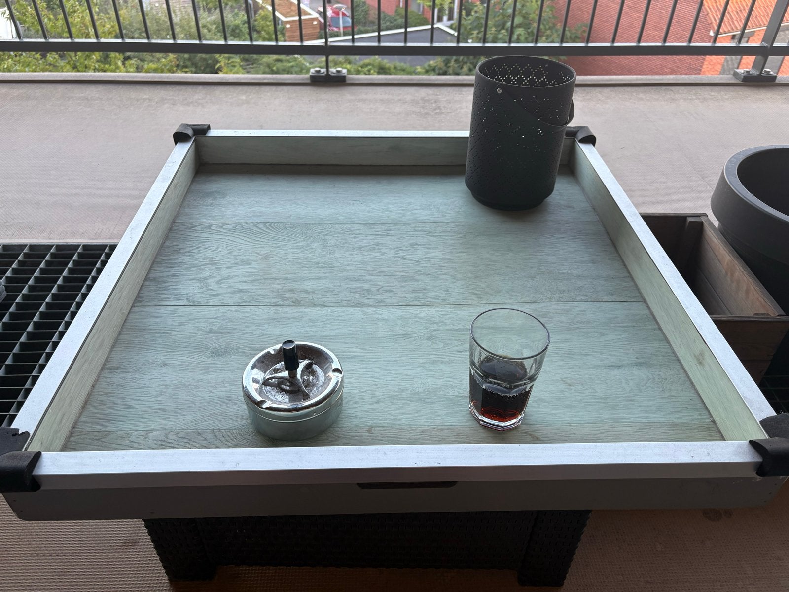 Dienblad voor vierkant Loungetafel!!, Tuin en Terras, Ophalen, Gebruikt, Vierkant, Kunststof