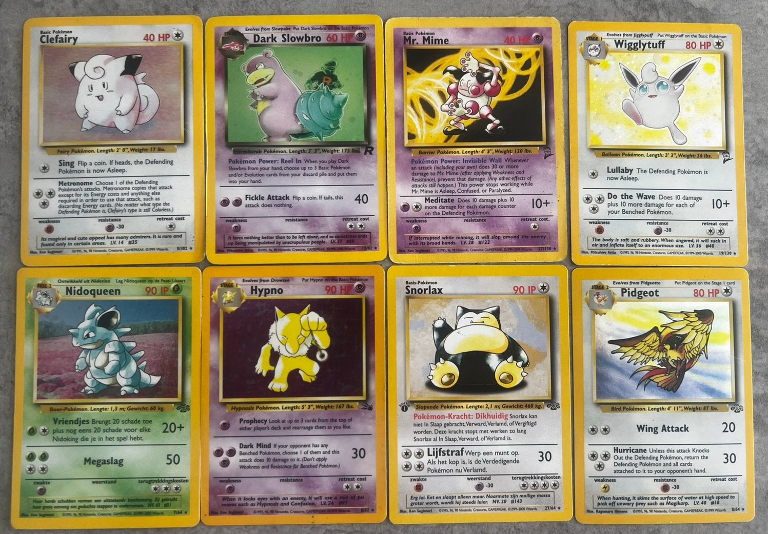 Pokemon kaarten  - base set 151 | jungle | fossil, Ophalen of Verzenden, Zo goed als nieuw, Meerdere kaarten