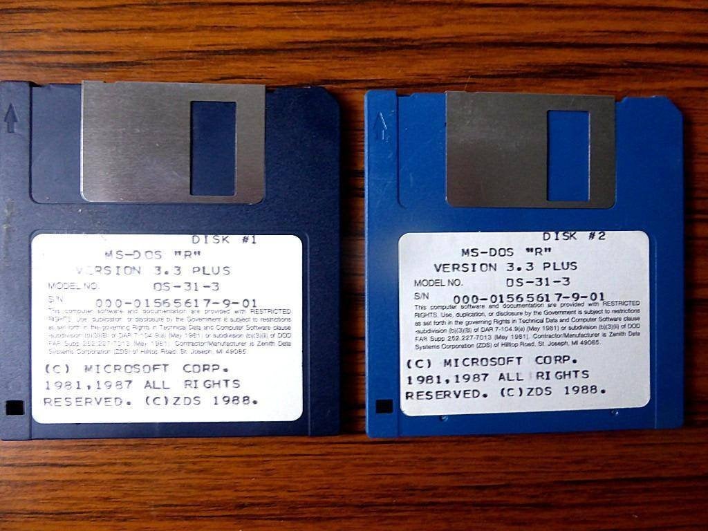 MS-DOS 3.3 Plus diskettes, Computers en Software, Vintage Computers, Ophalen of Verzenden, Microsoft