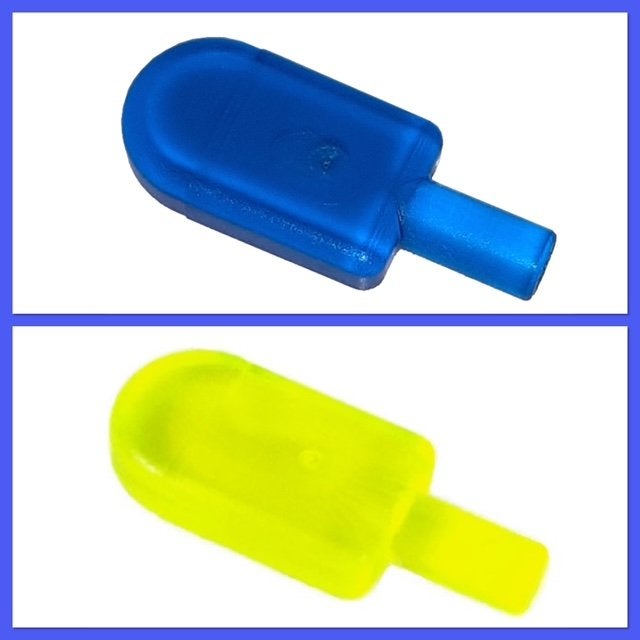 lego ijsjes blauw (4) of geel (4), Ophalen of Verzenden, Nieuw, Accessoire, Lego