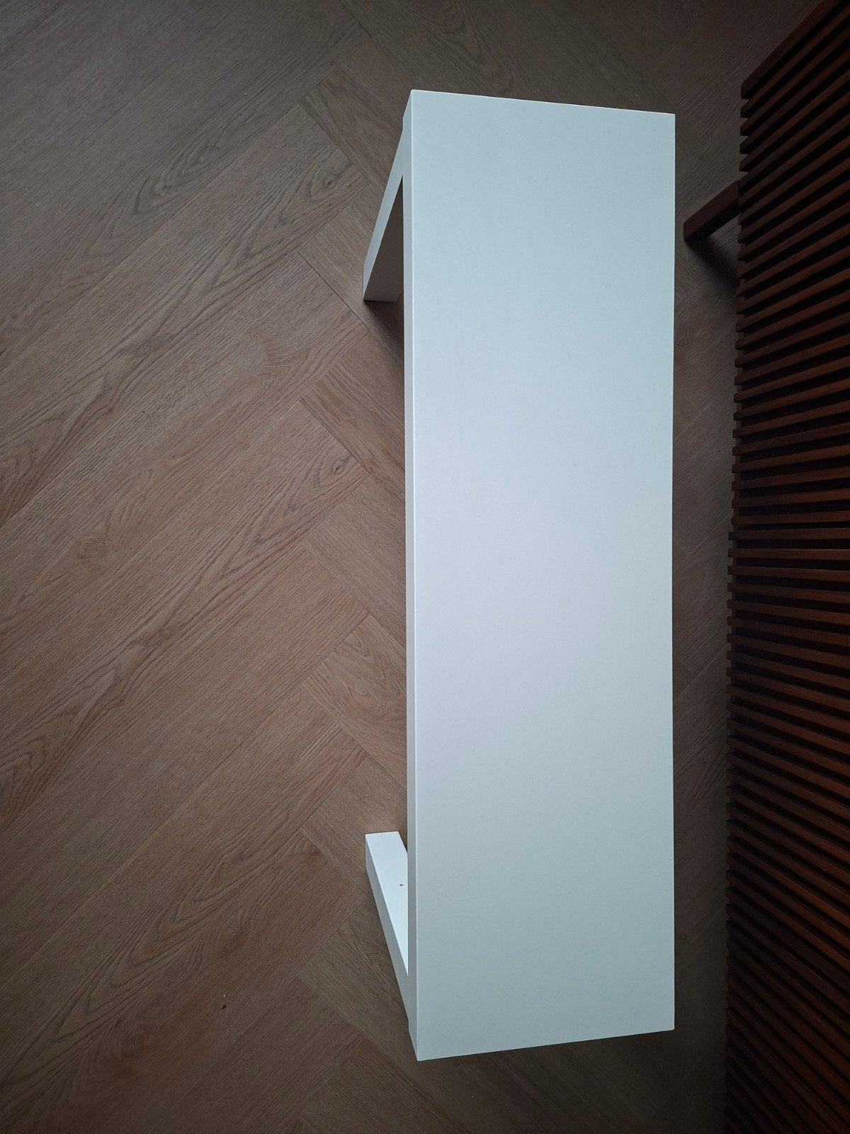 IKEA bijzettafel - wit, rechthoekig, Huis en Inrichting, Ophalen, Minder dan 45 cm, Gebruikt, 75 cm of meer