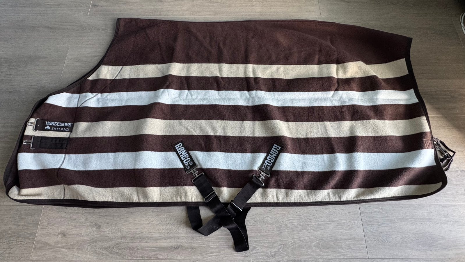 Rambo Newmarket fleece maat 6’3/190 cm bruin/beige/wit, Ophalen of Verzenden, Zo goed als nieuw
