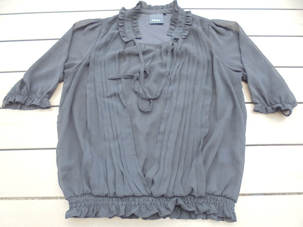 Zwart shirt ICHI, Maat 38/40 (M), Zwart, Ophalen of Verzenden, Zo goed als nieuw