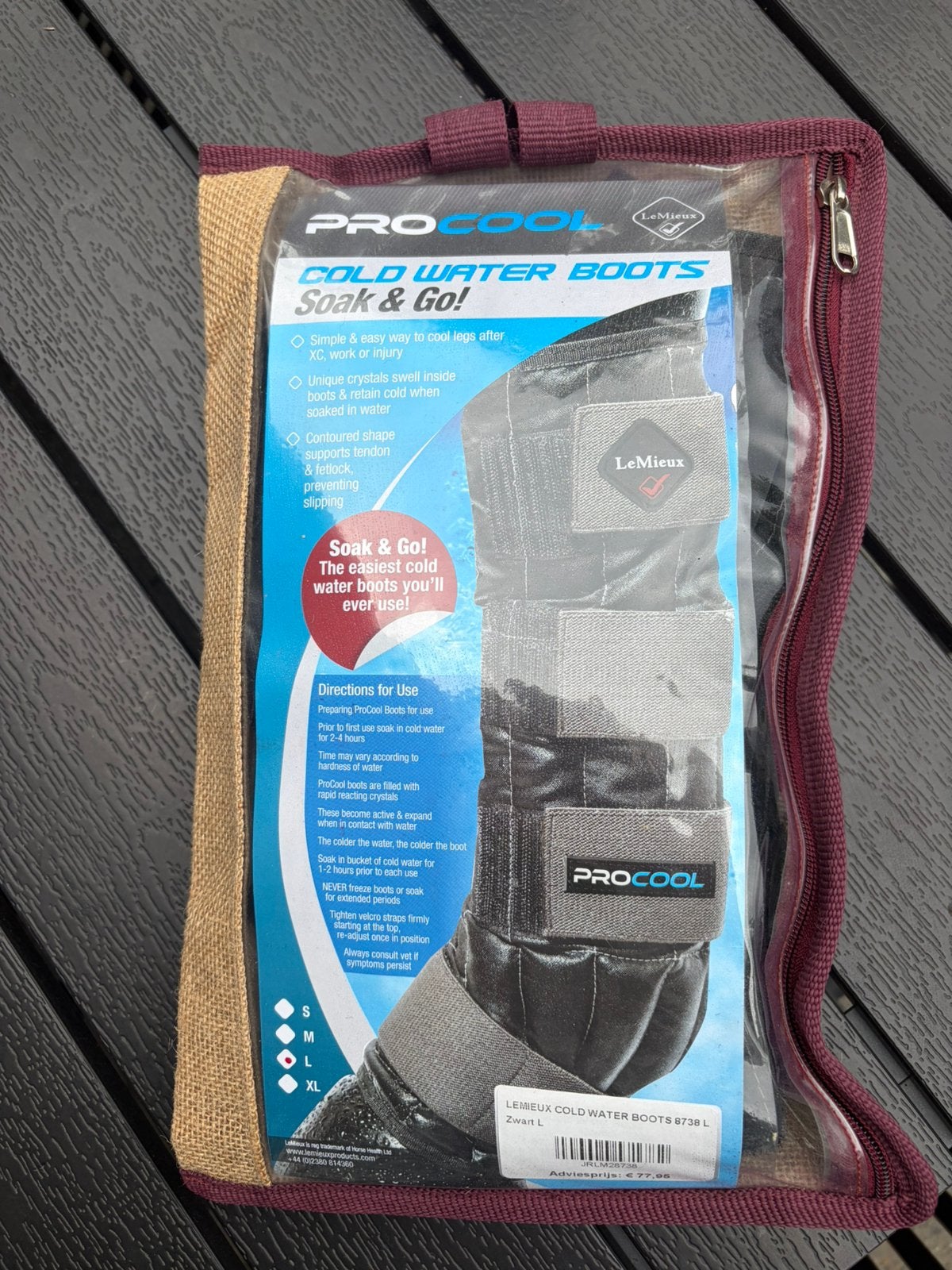 LeMieux cold water boots ProCool maat L, Dieren en Toebehoren, Ophalen of Verzenden, Nieuw