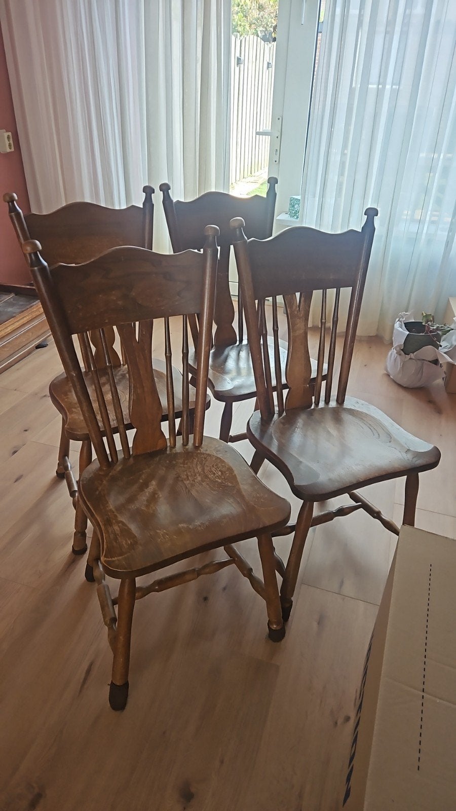 4 Eetkamerstoelen Oirschotse stoelen, Huis en Inrichting, Ophalen, Gebruikt, Vijf, Zes of meer stoelen