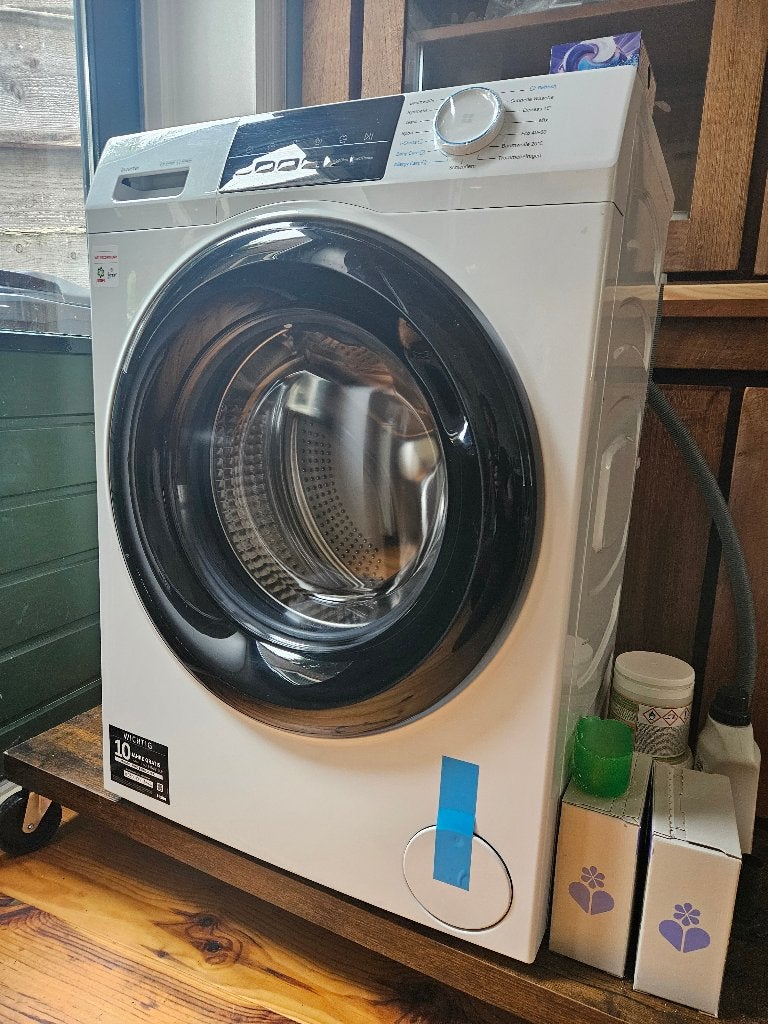 Haier HW70-BP14929 wasmachine | 1 jaar oud | 7 kg | 1400 rpm, Ophalen, Zo goed als nieuw, Energieklasse A of zuiniger, 85 tot 90 cm