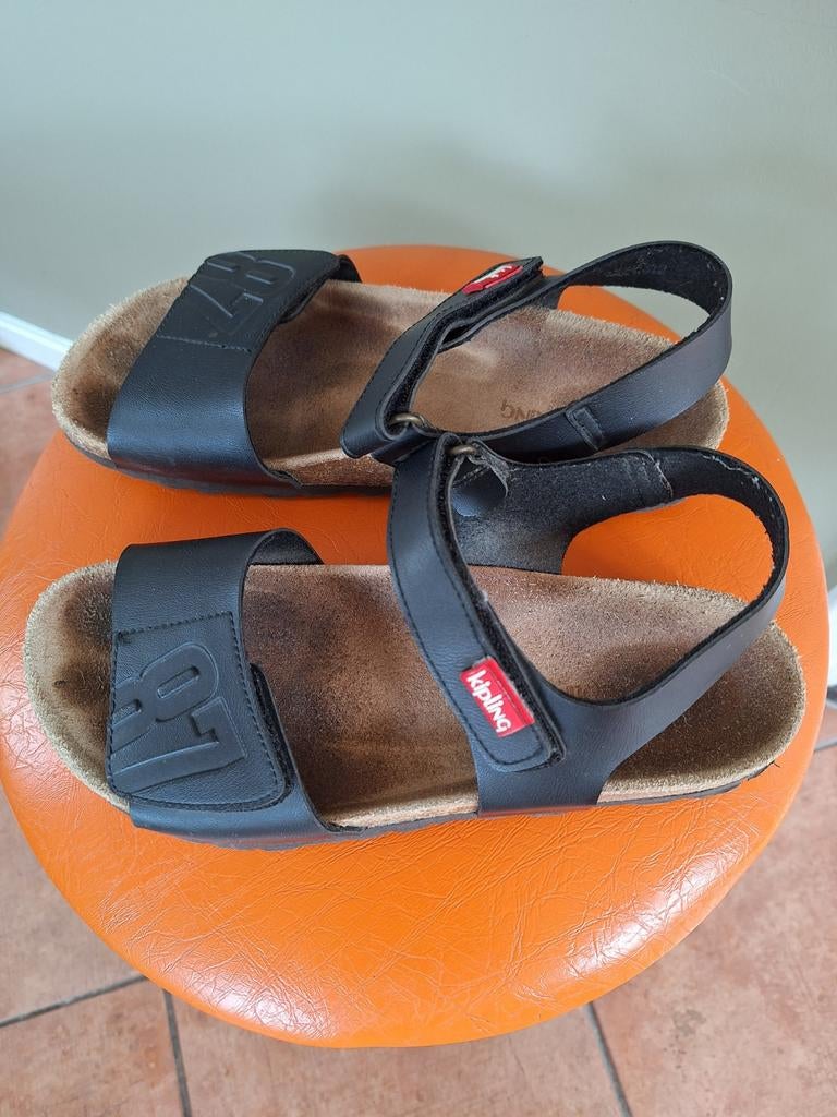 Kipling sandalen zwart mt 38, Kleding | Dames, Ophalen of Verzenden, Zo goed als nieuw, Zwart, Sandalen of Muiltjes