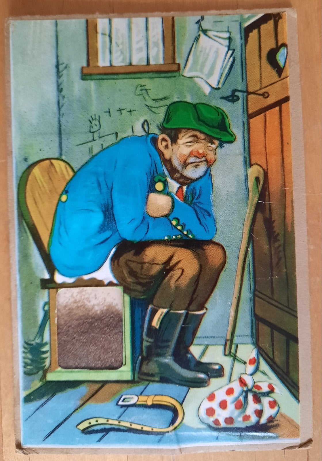 Oude humoristische prent, Ophalen of Verzenden