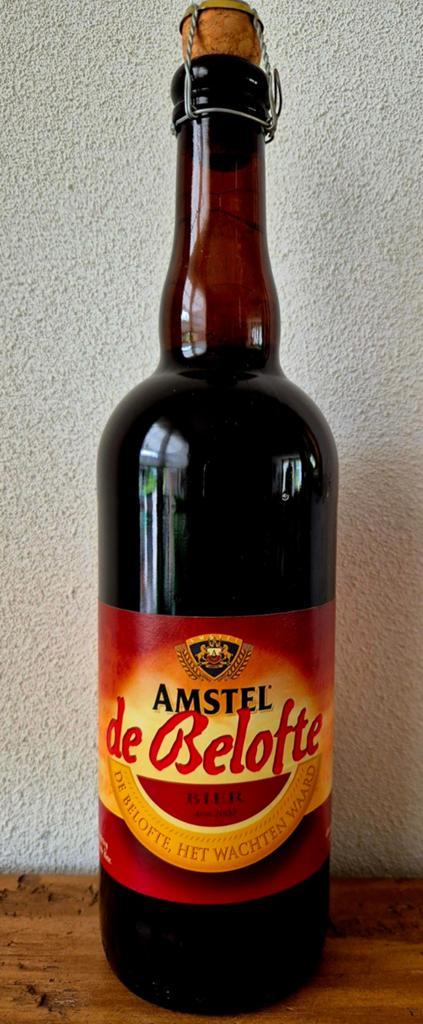 2000 0,75ltr vol fles AMSTEL bier de Belofte 7,5% AMSTERDAM, Ophalen of Verzenden, Zo goed als nieuw, Flesje(s), Amstel