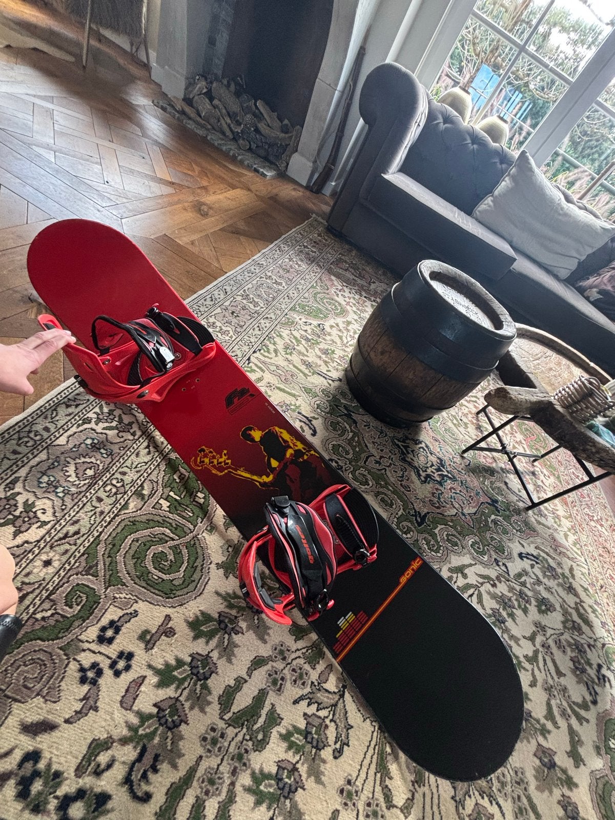 Snowboard F2 Sonic 155cm met bindingen en tas, Overige merken, Gebruikt, Overige typen, Ophalen of Verzenden