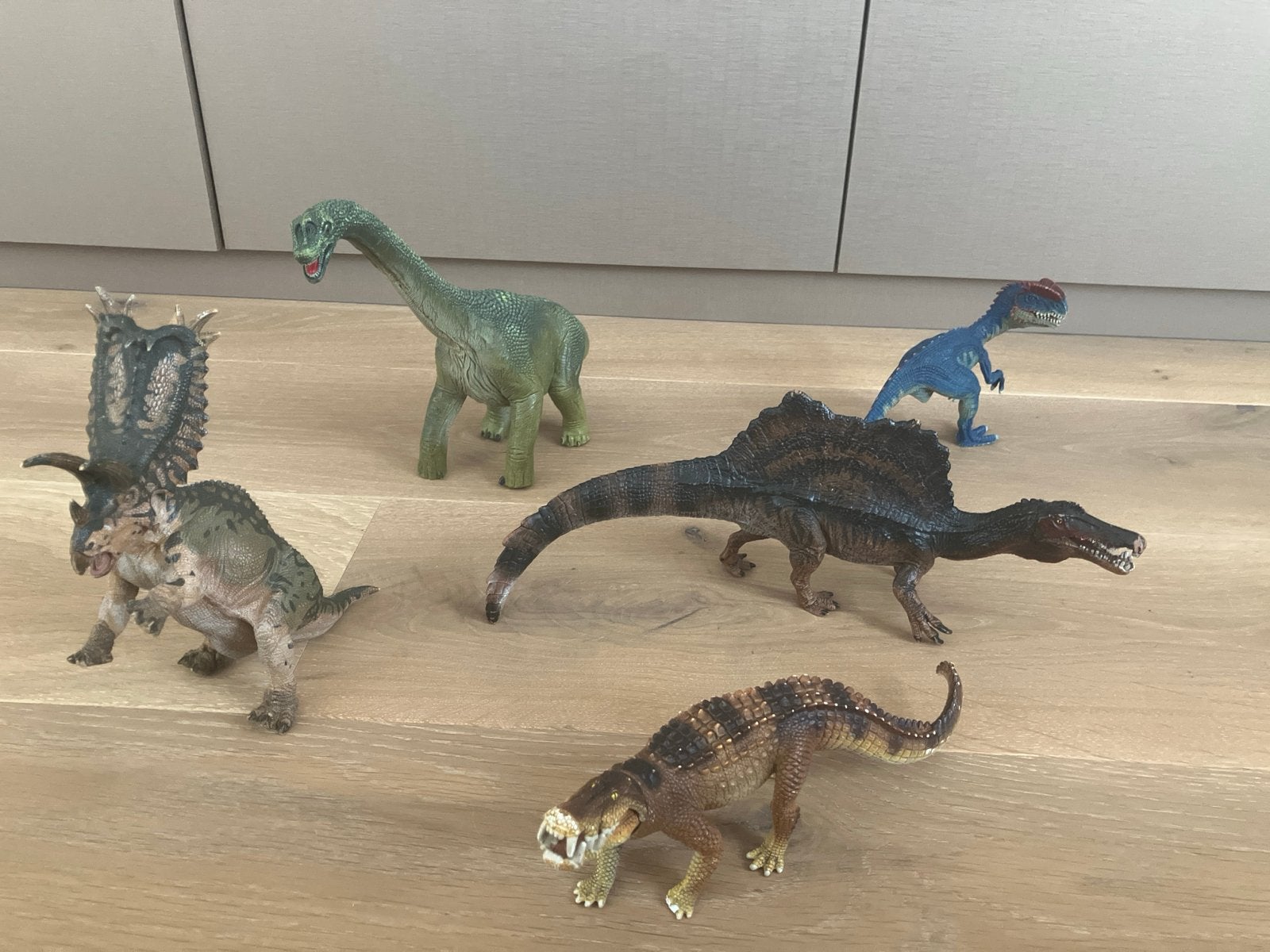 Schleich Dinosaurus Collectie: Triceratops, Spinosaurus e.a., Ophalen of Verzenden, Gebruikt, Jongen of Meisje