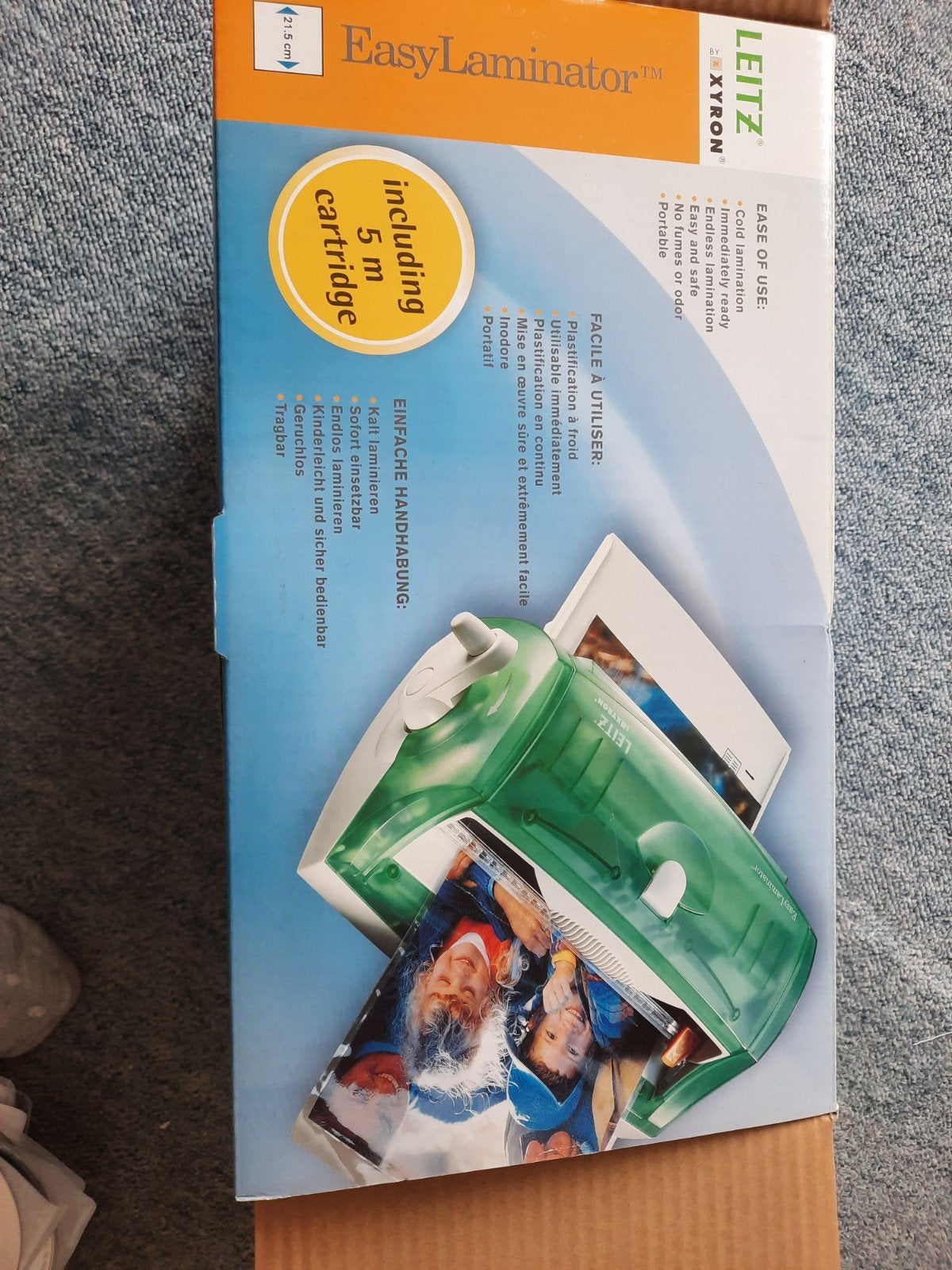 Leitz EasyLaminator A4 - Koudlaminator met 5m cartridge, Ophalen of Verzenden