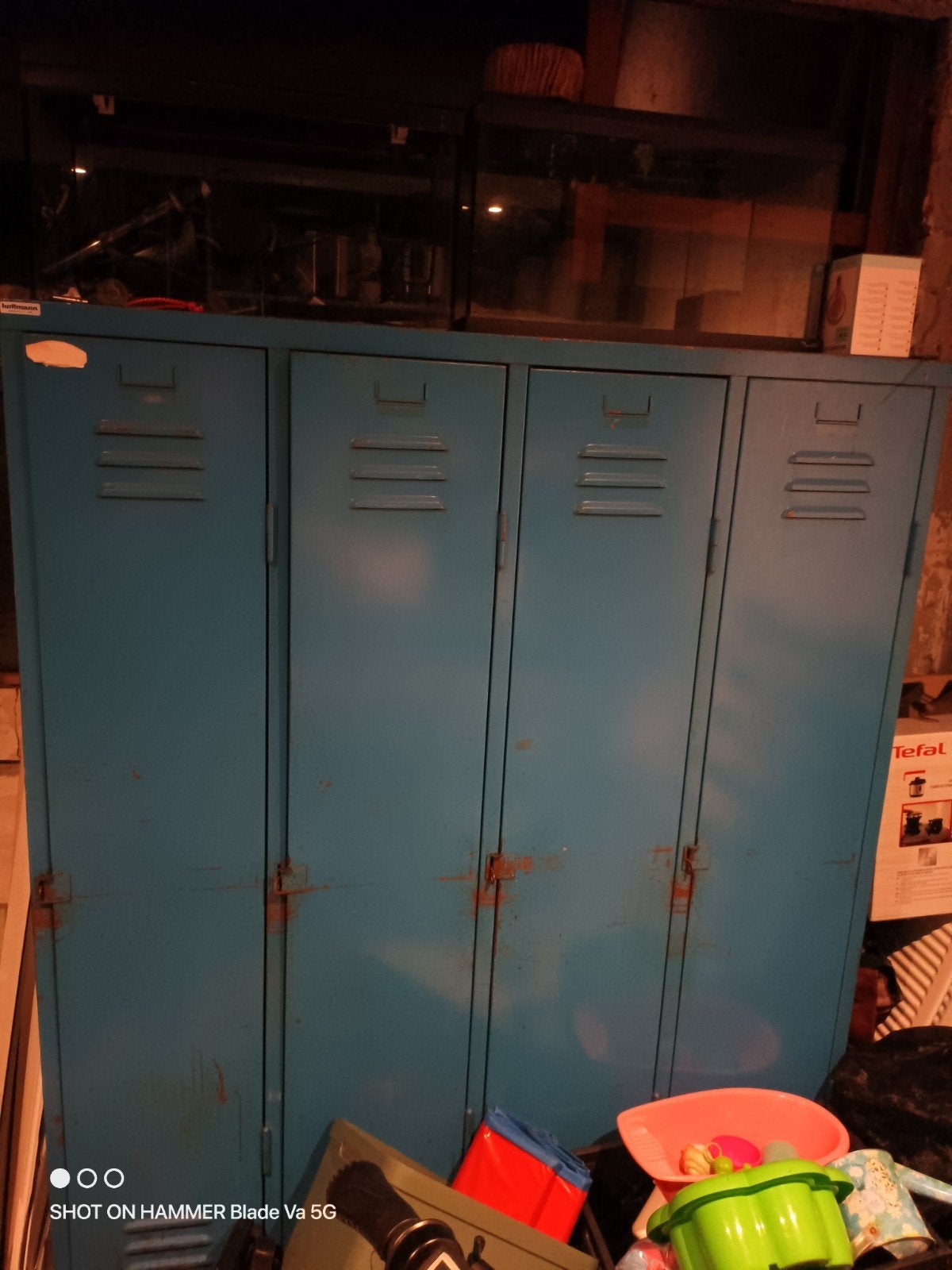ouderwetse blauwe locker, Huis en Inrichting, Ophalen, Gebruikt