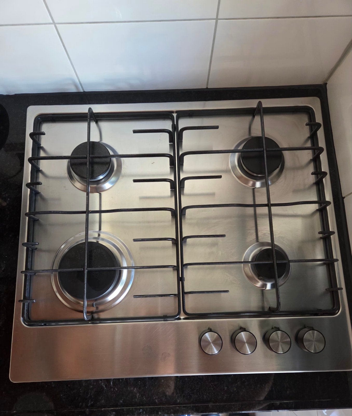 Gasfornuis met 4 gaspitten, Ophalen, Gebruikt, 60 cm of meer, 4 kookzones